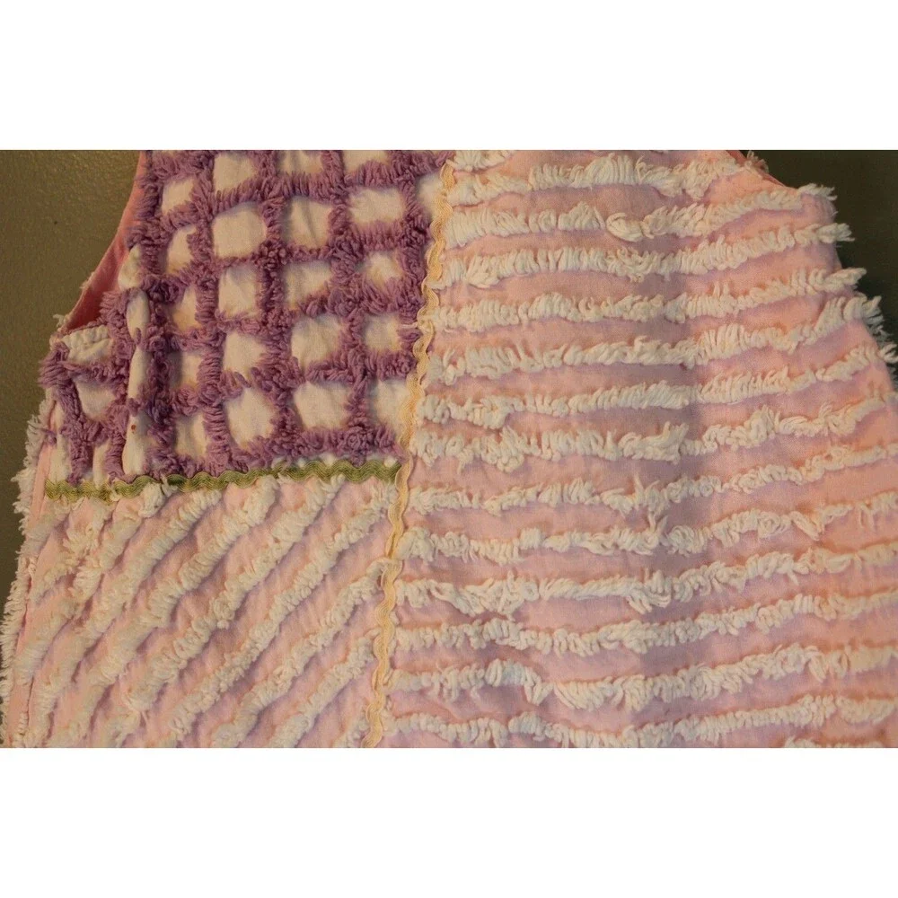 Chenille Creations Pink Purple Spring Bunny Rabbit Girls Dress Size 4/5T
